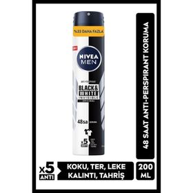 Nivea Black White Original 200 ml Erkek Deodorant