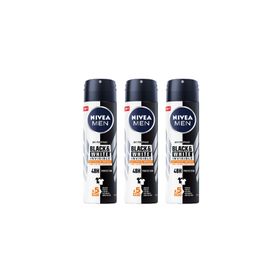 Nivea Black White Ultimate Impact 3x150 ml Erkek Sprey Deodorant