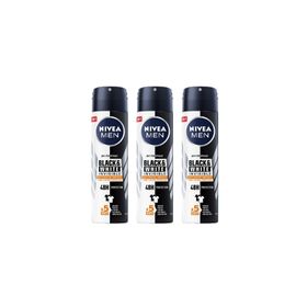 Nivea Black White Ultimate Impact 3x150 ml Erkek Sprey Deodorant