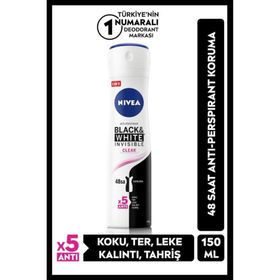 Nivea Black&White Invisible 150 ml Kadın Sprey Deodorant