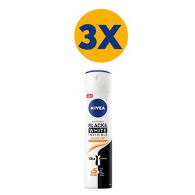 Nivea Black&White Invisible 3x150 ml Kadın Deodorant