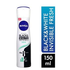 Nivea Black&White Invisible Clear 150 ml Kadın Deodorant