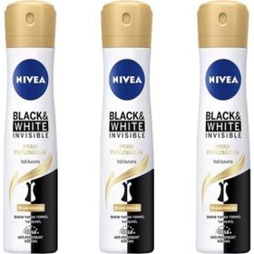 Nivea Black&White Invisible İpeksi Pürüzsüzlük 3x150 ml Deodorant