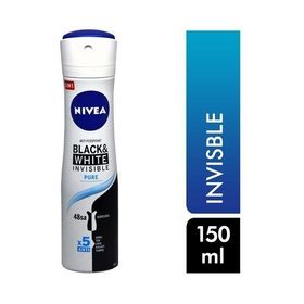 NIVEA Black&White Invisible Pure 150 ml Kadın Sprey Deodorant