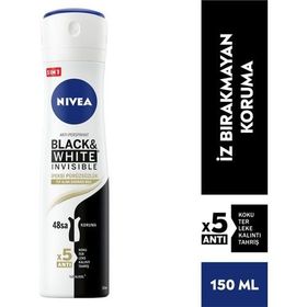 Nivea Black&White İpeksi Pürüzsüzlük 150 ml Kadın Sprey Deodorant