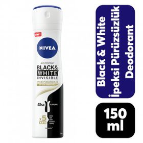 Nivea Black&White İpeksi Pürüzsüzlük 150 ml Kadın Sprey Deodorant