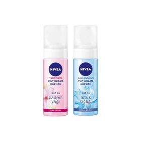 Nivea Canlandırıcı 150 ml Lotus Çiçeği Özlü ve 150 ml Badem Yağı Özlü Yüz Yıkama Köpüğü