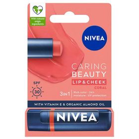 Nivea Caring Beauty Mercan SPF30 4.8 gr Dudak Bakım Kremi