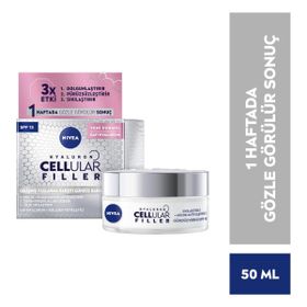 Nivea Cellular Expert Filler 50 ml SPF15 Hyaluronik Asit Yoğun Yaşlanma Karşıtı Gündüz Bakım Yüz Kremi