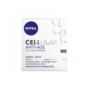 Nivea Cellular Expert Filler 50 ml SPF15 Hyaluronik Asit Yoğun Yaşlanma Karşıtı Gündüz Bakım Yüz Kremi