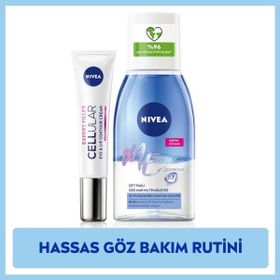Nivea Çift Etkili Göz Makyaj Temizleyici 125 ml ve 15 ml Cellular Dolgunlaştırıcı Göz Bakım Kremi