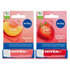 Nivea Çilek 4.8 gr ve Şeftali 4.8 gr Dudak Bakım Kremi