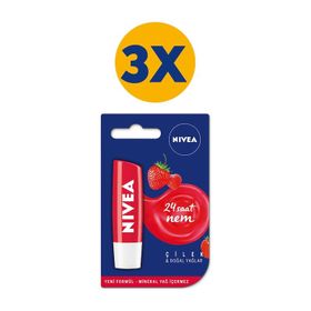 Nivea Çilekli 3x4,8 g Dudak Bakım Kremi