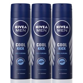 Nivea Cool Kick 3x150 ml Erkek Sprey Deodorant
