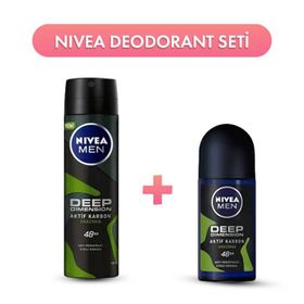 Nivea Deep Amazonia For Men 150 ml Deo Sprey + Nivea Deep Amazonia For Men 50 ml Deo Roll-On