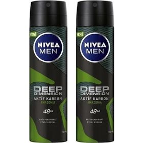 Nivea Deep Dimension Aktif Karbon Amazonia 2x150 Ml Deodorant