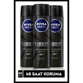 Nivea Deep Dimension Aktif Karbon Amazonia 3x150 Ml Deodorant