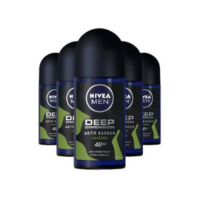 Nivea Deep Dimension Amazonia 5x50 ml Erkek Roll-On