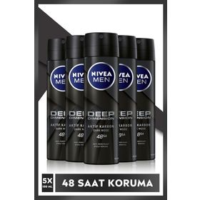 Nivea Deep Dimension Antiperspirant 5x150 ml Erkek Sprey Deodorant