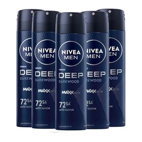 Nivea Deep Dimension Antiperspirant 5x150 ml Erkek Sprey Deodorant