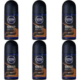 Nivea Deep Dimension Espresso 6x50 ml Erkek Roll-On