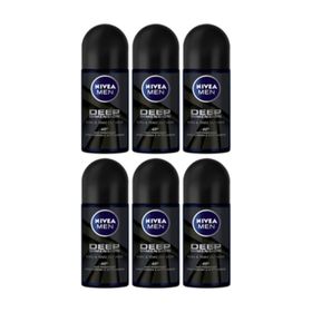 Nivea Deep Dimension Espresso 6x50 ml Erkek Roll-On