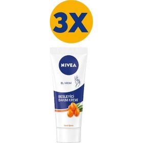 Nivea Deniz İğdesi ve E Vitaminli 3 Adet 75 ml El Kremi