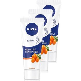 Nivea Deniz İğdesi ve E Vitaminli 3 Adet 75 ml El Kremi