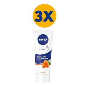 Nivea Deniz İğdesi ve E Vitaminli 3 Adet 75 ml El Kremi