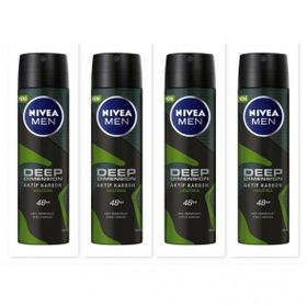 Nivea Deo Deep Dimension Amazonia 4x150 ml Erkek Sprey Deodorant