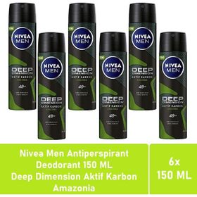 Nivea Deo Deep Dimension Amazonia 6x150 ml Erkek Sprey Deodorant