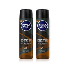 Nivea Deo Deep Dimension Espresso 2x150 ml Erkek Sprey Deodorant