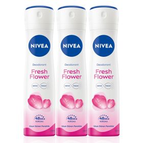 Nivea Deo Fresh Flower 3 x 150 ml Kadın Sprey Deodorant