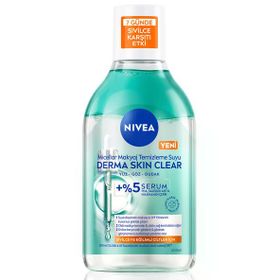Nivea Derma Skin Clear Serum Etkili Çift Fazlı Micellar 400 ml Makyaj Temizleme Suyu