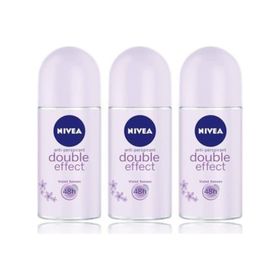 Nivea Double Effect 3x50 ml Kadın Deo Roll-On