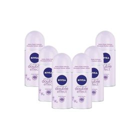 Nivea Double Effect 6x50 ml Kadın Deodorant Roll-On
