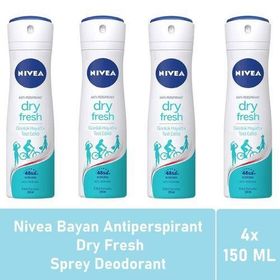 Nivea Dry Fresh 4x150 ml Sprey Deodorant