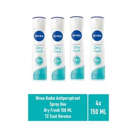 Nivea Dry Fresh 4x150 ml Sprey Deodorant