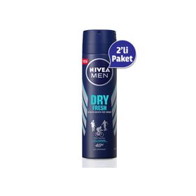 Nivea Dry Fresh Erkek 2x150 ML Sprey Deodorant