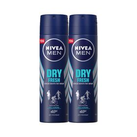 Nivea Dry Fresh Erkek 2x150 ML Sprey Deodorant