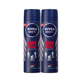 Nivea Dry Fresh Erkek 2x150 ML Sprey Deodorant