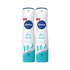 Nivea Dry Fresh Kadın 2x150 ml Sprey Deodorant