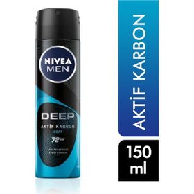 Nivea Erkek Deep Beat Aktif Karbon 3x150ML Deodorant