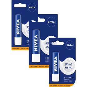 Nivea Essential Care 4,8g x3 Adet Nemlendirici Dudak Bakım Kremi