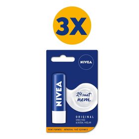 Nivea Essential Care 4,8g x3 Adet Nemlendirici Dudak Bakım Kremi