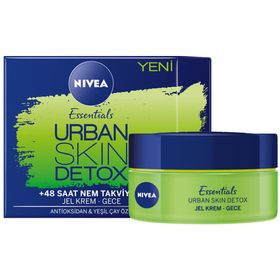 Nivea Essentials Urban Skin Detox 50 ml Gece Jel Krem