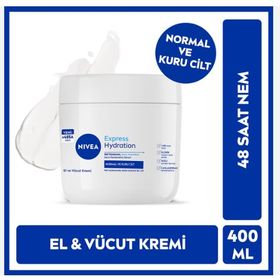 Nivea Express Hydration El ve Vücut 400 ml Bakım Kremi