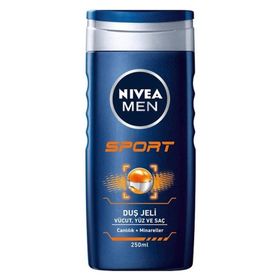 Nivea For Men 250 ml Sport Erkek Saç Yüz ve Vücut Yıkama Jeli