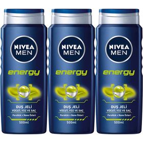 Nivea For Men Energy 500 ml x2 Duş Jeli
