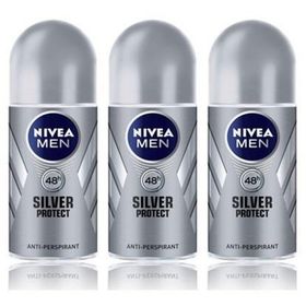 Nivea For Men Silver Protect 3x50 Ml Erkek Deodorant